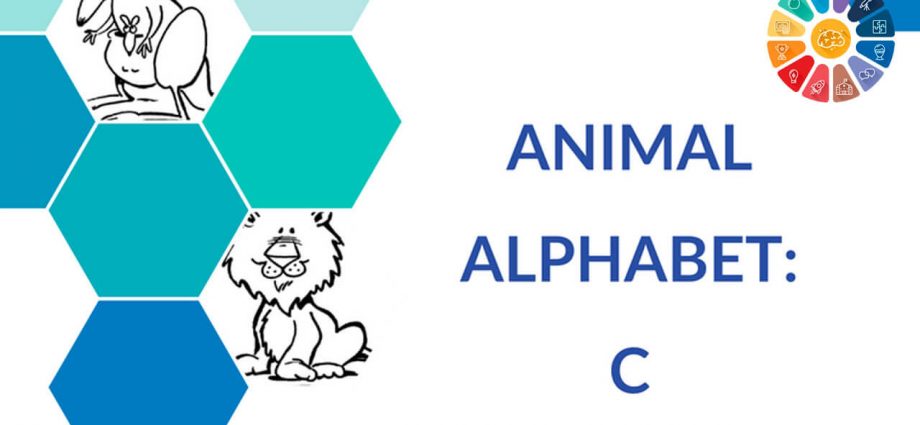 фото Скачать английский алфавит для детей "Животные": буква C