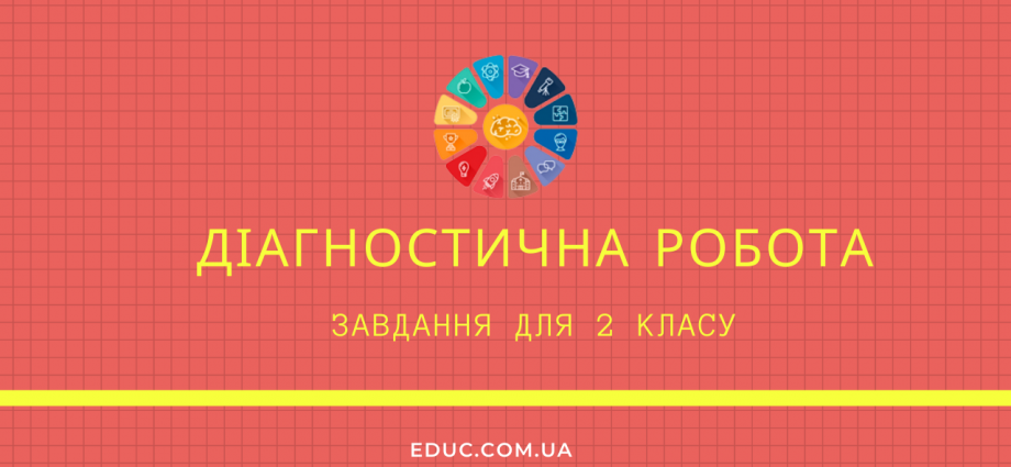 Річна діагностична робота 2 клас НУШ з математики - 2 варіанти