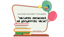 Письмове множення на двоцифрове число: математичний тренажер