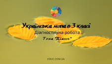 Українська мова в 3 класі: діагностична робота - тема "Діалог" завантажити