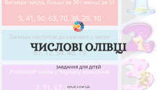 Числові олівці: завдання з математики