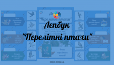 Лепбук "Перелітні птахи" - готовий шаблон