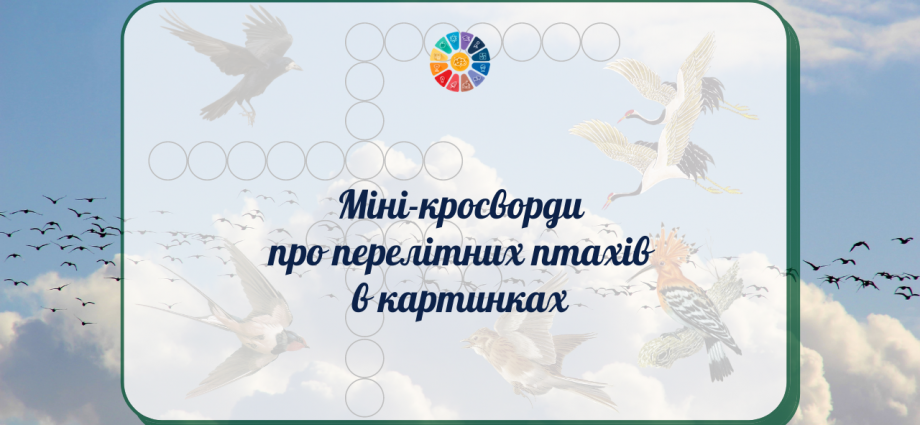 Міні-кросворди для дітей про перелітних птахів