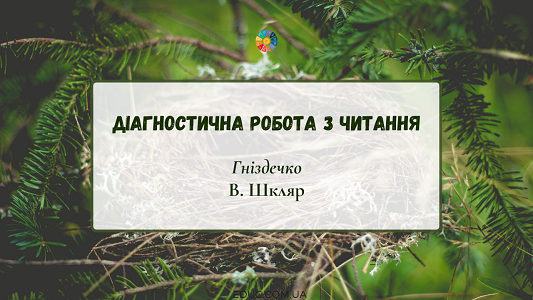 Діагностична робота з читання: "Гніздечко" В.Шкляр