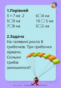 Індивідуальні картки з комбінованими завданнями для 1 класу - 4в.