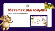 Математичні яблучка склад чисел
