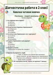 Діагностична робота. Навичка читання мовчки: "Поспішиш - людей насмішиш"