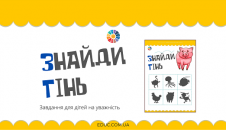 Знайди тінь: завдання на уважність