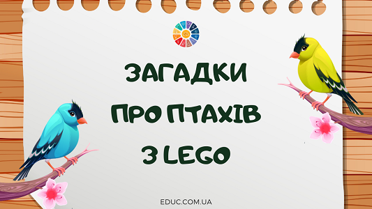 Загадки про птахів з Lego