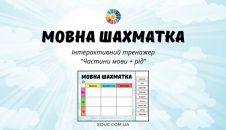 Інтерактивний тренажер "Мовна шахматка" для школярів безкоштовно