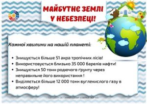 Майбутнє Землі у небезпеці! дидактичний матеріал з фактами для дітей