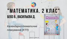 Математика. 2 клас. Бевз В., Васильєва Д. — КТП