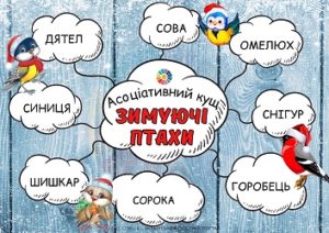 Асоціативний кущ "Зимуючі птахи"