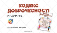 Кодекс доброчесності у навчанні: дидактичний матеріал
