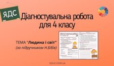 Діагностувальна робота №5 "Людина і світ"