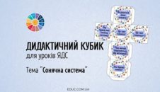 Дидактичний кубик "Сонячна система"