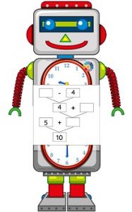 Роботи-математики: додавання і віднімання в межах 10