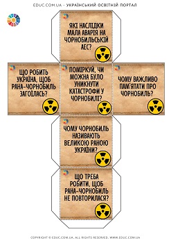 Кубик Блума Чорнобиль - велика рана України