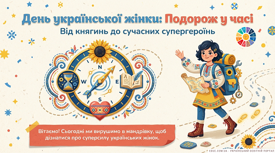День української жінки: Подорож у часі — презентація до 25 лютого (НУШ)