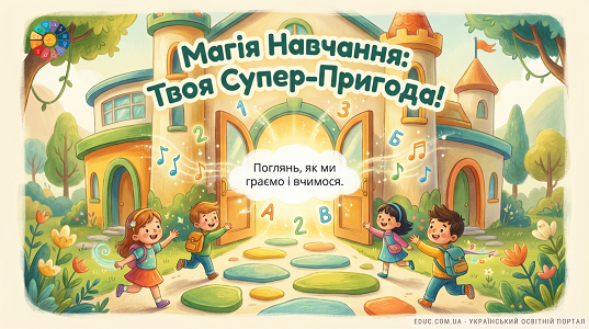 Магія навчання: Твоя супер-пригода! — презентація для першокласників НУШ