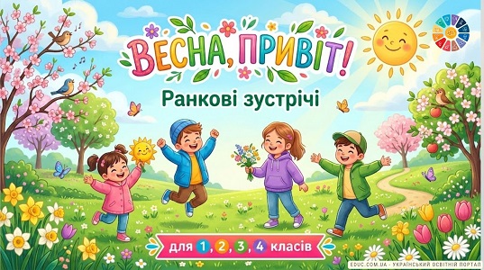 Ранкові зустрічі "Весна, привіт!" для 1-4 класів: сценарії та ідеї