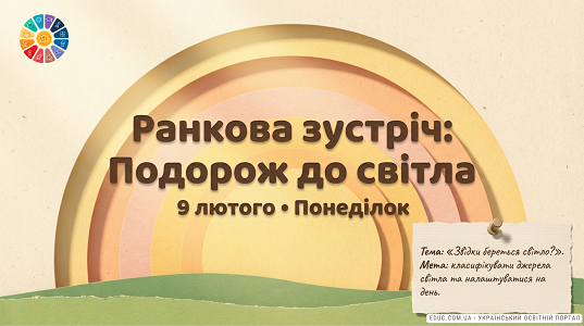 Презентація «Світло та його джерела» — 1 клас НУШ