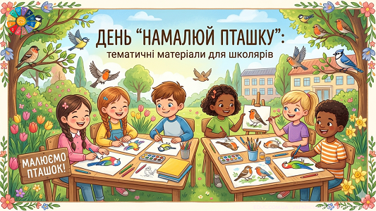 День «Намалюй пташку» 8 квітня: матеріали та ідеї для НУШ — EDUC.com.ua