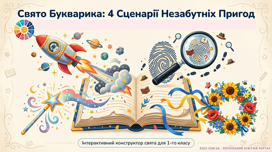 4 сценарії Свята Букварика: квести, магія та сучасні пригоди — EDUC.com.ua