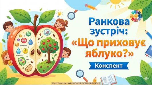 Ранкова зустріч Що приховує яблуко - конспект
