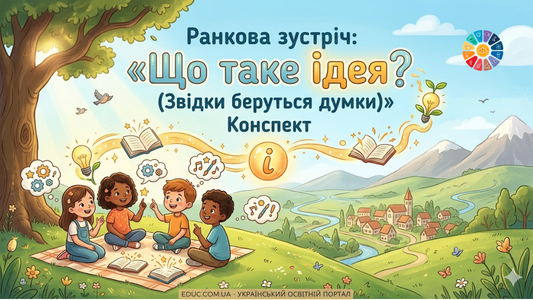 Ранкова зустріч Що таке ідея - конспект