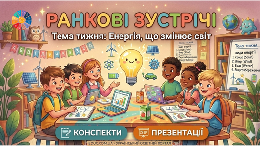 Ранкові зустрічі - Тема тижня Енергія, що змінює світ