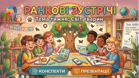 Ранкові зустрічі - Тема тижня Світ тварин