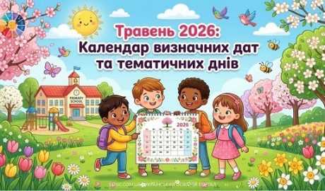 Травень 2026: Календар визначних дат та тематичних днів