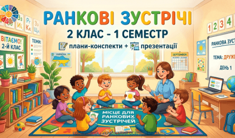 Ранкові зустрічі 2 клас (І семестр) конспекти та презентації — EDUC.com.ua
