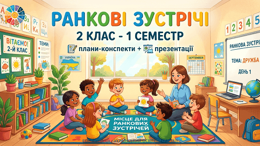 Ранкові зустрічі 2 клас (І семестр) конспекти та презентації — EDUC.com.ua